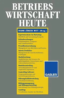 E-Book (pdf) Betriebswirtschaft Heute von Frank-Jürgen Witt