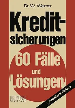 E-Book (pdf) Kreditsicherungen von Wilhelm Weimar