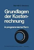 E-Book (pdf) Grundlagen der Kostenrechnung in programmierter Form von Christoph Oltmanns