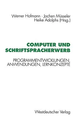 E-Book (pdf) Computer und Schriftspracherwerb von Werner Hofmann