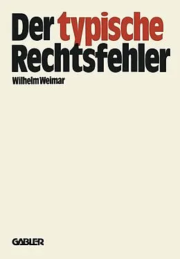 E-Book (pdf) Der typische Rechtsfehler von Wilhelm Weimar