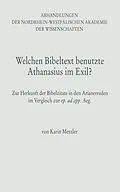 E-Book (pdf) Welchen Bibeltext benutzte Athanasius im Exil? von Karin Metzler