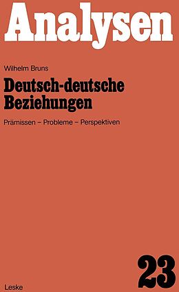 E-Book (pdf) Deutsch-deutsche Beziehungen von Wilhelm Bruns