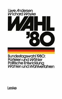 E-Book (pdf) Wahl 80 von Uwe Andersen, Wichard Woyke
