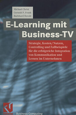 Kartonierter Einband E-Learning mit Business TV von 