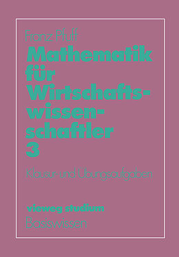 E-Book (pdf) Mathematik für Wirtschaftswissenschaftler von Franz Pfuff