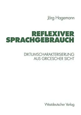 E-Book (pdf) Reflexiver Sprachgebrauch von Jörg Hagemann