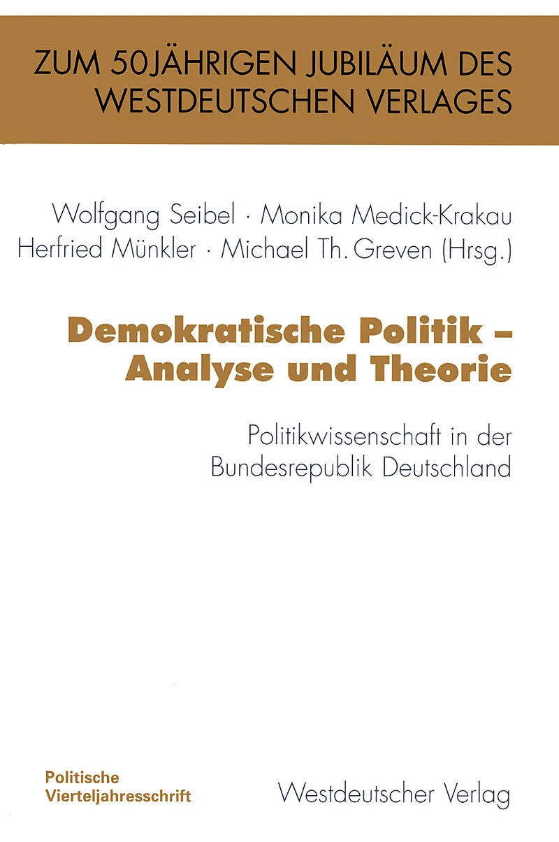 Demokratische Politik  Analyse und Theorie