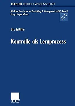 E-Book (pdf) Kontrolle als Lernprozess von Utz Schäffer