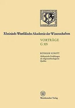 E-Book (pdf) Afrikanische Erzählungen als religionsethnologische Quellen  dargestellt am Beispiel von Erzählungen der Bulsa in Nordghana von Rüdiger Schott