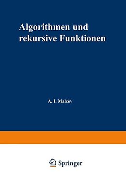 E-Book (pdf) Algorithmen und rekursive Funktionen von Anatolij I. Malcev