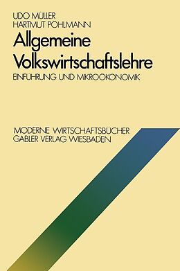 E-Book (pdf) Allgemeine Volkswirtschaftslehre von Udo Müller
