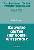 E-Book (pdf) Betriebe als Teil der Volkswirtschaft von Eduard Mändle
