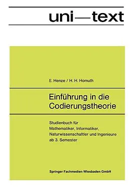 E-Book (pdf) Einführung in die Codierungstheorie von Ernst Henze