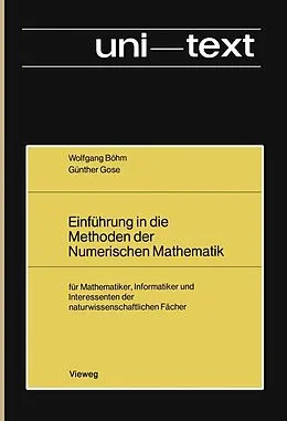 E-Book (pdf) Einführung in die Methoden der Numerischen Mathematik von Wolfgang Böhm