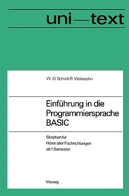 E-Book (pdf) Einführung in die Programmiersprache BASIC von Wolf-Dietrich Schwill