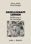 E-Book (pdf) Gesellschaft lernen von Heinz Abels