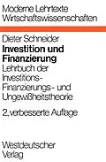 E-Book (pdf) Investition und Finanzierung von Dieter Schneider