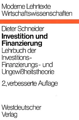 E-Book (pdf) Investition und Finanzierung von Dieter Schneider