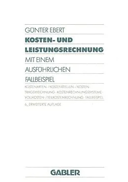 E-Book (pdf) Kosten- und Leistungsrechnung von Günter Ebert