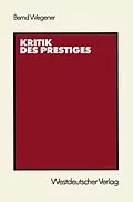 E-Book (pdf) Kritik des Prestiges von Bernd Wegener
