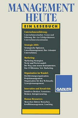E-Book (pdf) Management heute von Horst Steinmann, Georg Schreyögg, Herbert A. Henzler