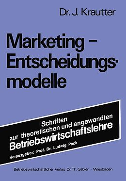 E-Book (pdf) Marketing-Entscheidungsmodelle von Jochen Krautter