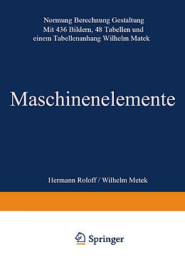 E-Book (pdf) Maschinen elemente von Hermann Roloff