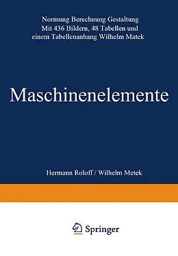 E-Book (pdf) Maschinen elemente von Hermann Roloff