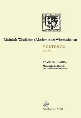 E-Book (pdf) Mathematische Modelle der kinetischen Gastheorie von Edmund Hlawka