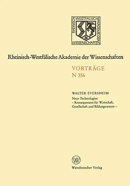 E-Book (pdf) Natur-, Ingenieur- und Wirtschaftswissenschaften von Walter Eversheim