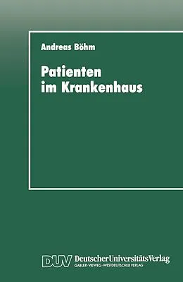 E-Book (pdf) Patienten im Krankenhaus von Andreas Böhm