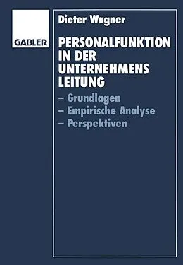 E-Book (pdf) Personalfunktion in der Unternehmensleitung von Dieter Wagner
