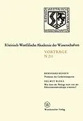 E-Book (pdf) Probleme der Gedächtnisspuren. Was kann der Biologe noch von der Elektronenmikroskopie erwarten? von Bernhard Rensch