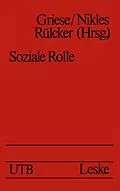 E-Book (pdf) Soziale Rolle von Hartmut M. Griese