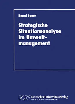 E-Book (pdf) Stragegische Situationsanalyse im Umweltmanagement von Bernd Sauer