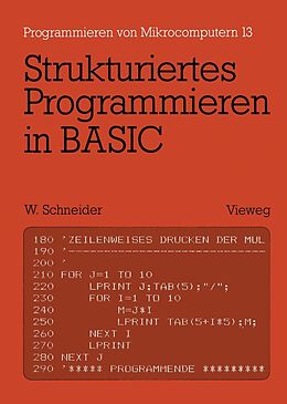 E-Book (pdf) Strukturiertes Programmieren in BASIC von Wolfgang Schneider