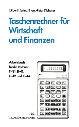 E-Book (pdf) Taschenrechner für Wirtschaft und Finanzen von Ekbert Hering