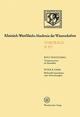 E-Book (pdf) Rheinisch-Westfälische Akademie der Wissenschaften von Rolf Staufenbiel