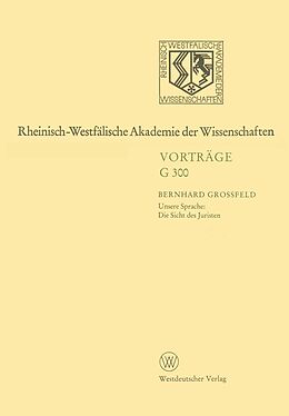 E-Book (pdf) Rheinisch-Westfälische Akademie der Wissenschaften von Bernhard Großfeld