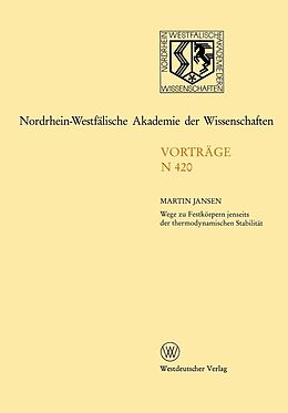 E-Book (pdf) Nordrhein-Westfälische Akademie der Wissenschaften von Martin Jansen