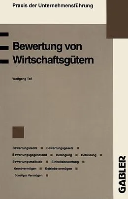 E-Book (pdf) Bewertung von Wirtschaftsgütern von Wolfgang Teß