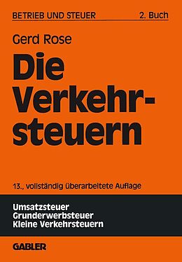 E-Book (pdf) Die Verkehrsteuern von Gerd Rose