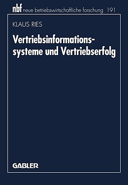 E-Book (pdf) Vertriebsinformationssysteme und Vertriebserfolg von Klaus Ries