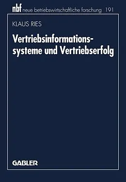 E-Book (pdf) Vertriebsinformationssysteme und Vertriebserfolg von Klaus Ries