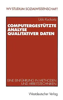 E-Book (pdf) Computergestützte Analyse qualitativer Daten von Udo Kuckartz