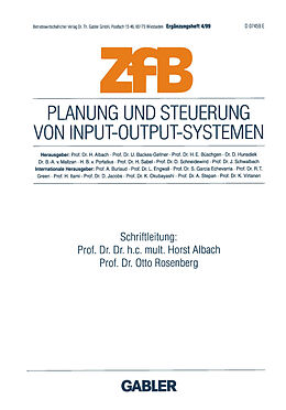 E-Book (pdf) Planung und Steuerung von Input-Output-Systemen von 