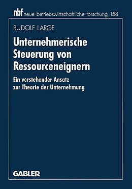 E-Book (pdf) Unternehmerische Steuerung von Ressourceneignern von Rudolf Large