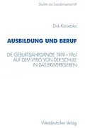 E-Book (pdf) Ausbildung und Beruf von Dirk Konietzka