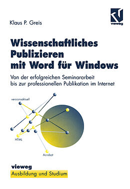 E-Book (pdf) Wissenschaftliches Publizieren mit Word für Windows von Klaus P. Greis